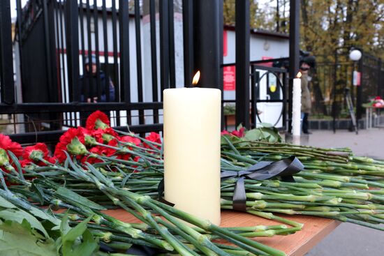 Russia University Shooting Mourning