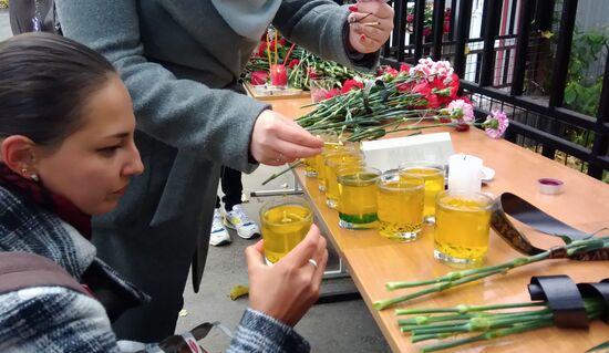 Russia University Shooting Mourning