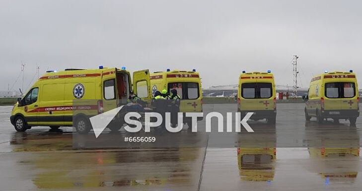 Russia University Shooting Victims Evacuation