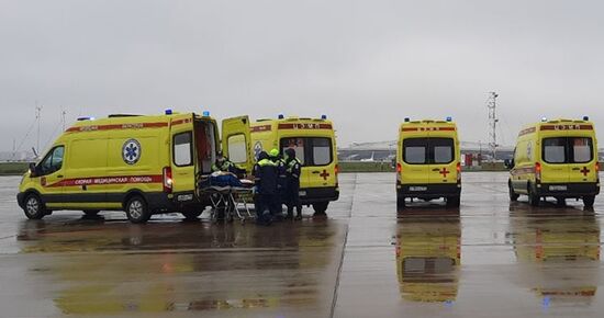 Russia University Shooting Victims Evacuation