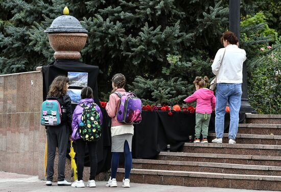 Russia University Shooting Mourning