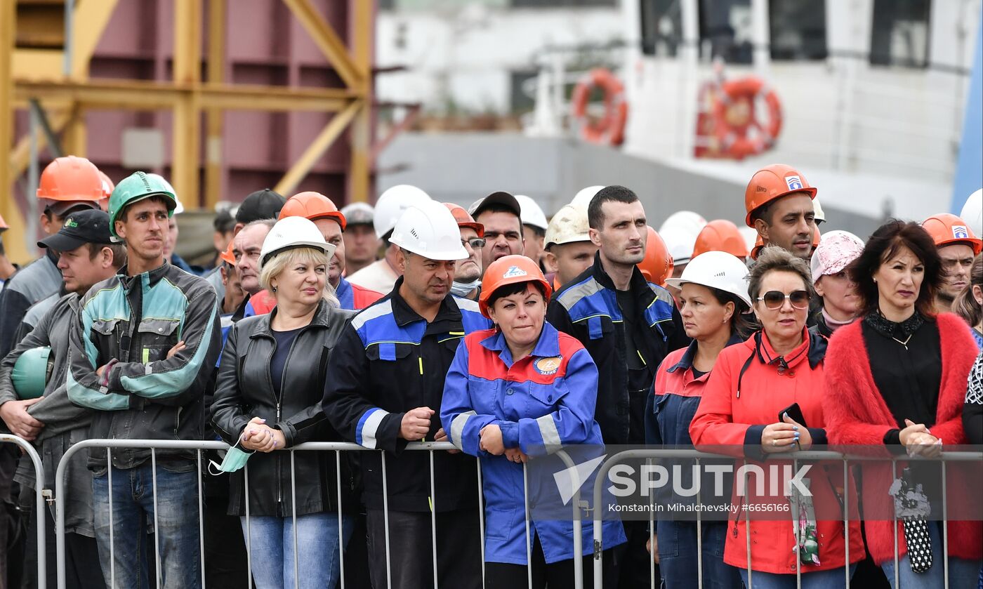 Russia Navy Askold Corvette Launching