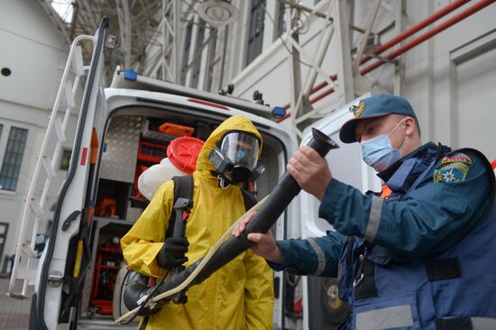 Russia Coronavirus Disinfection