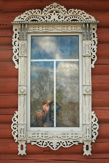 Carved window frames