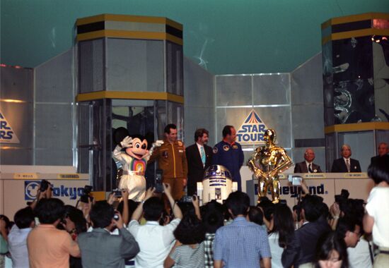 Soviet cosmonaut Alexander Ivanchenkov in Japan