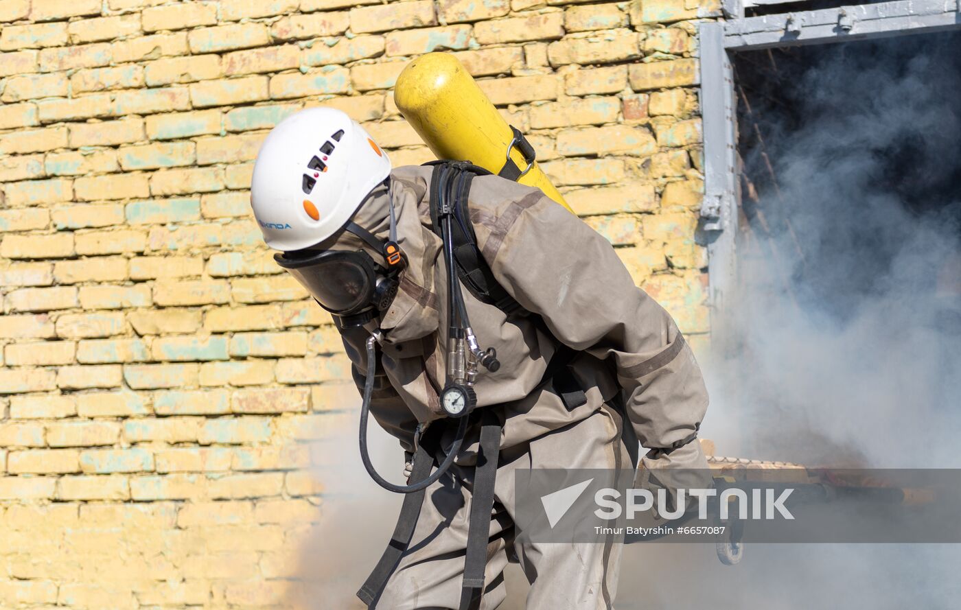 Kazakhstan Emergency Services Drills