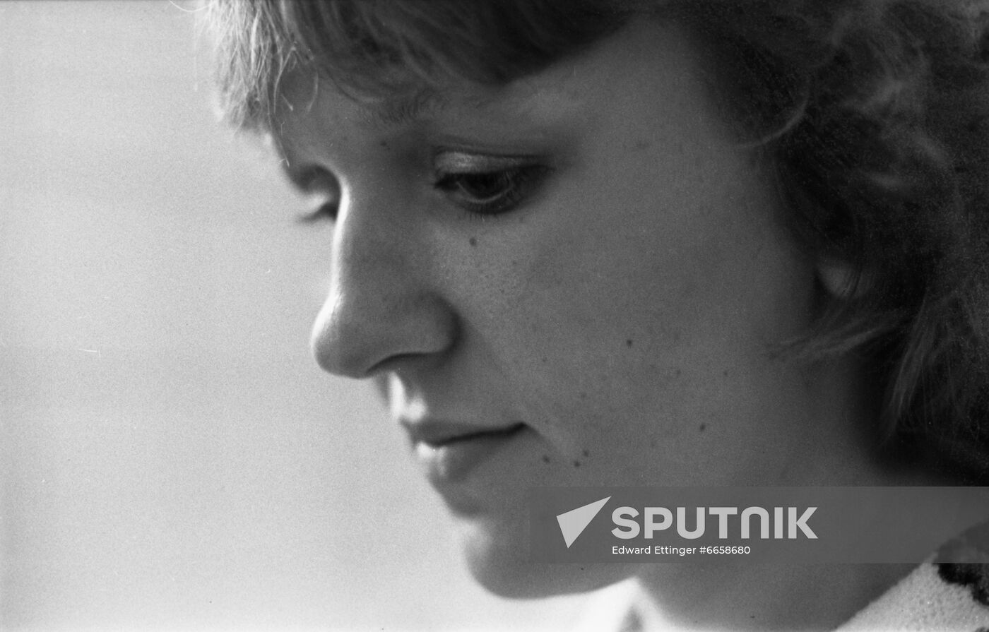 Visually impaired person Natalia Davydova