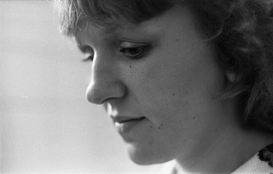 Visually impaired person Natalia Davydova