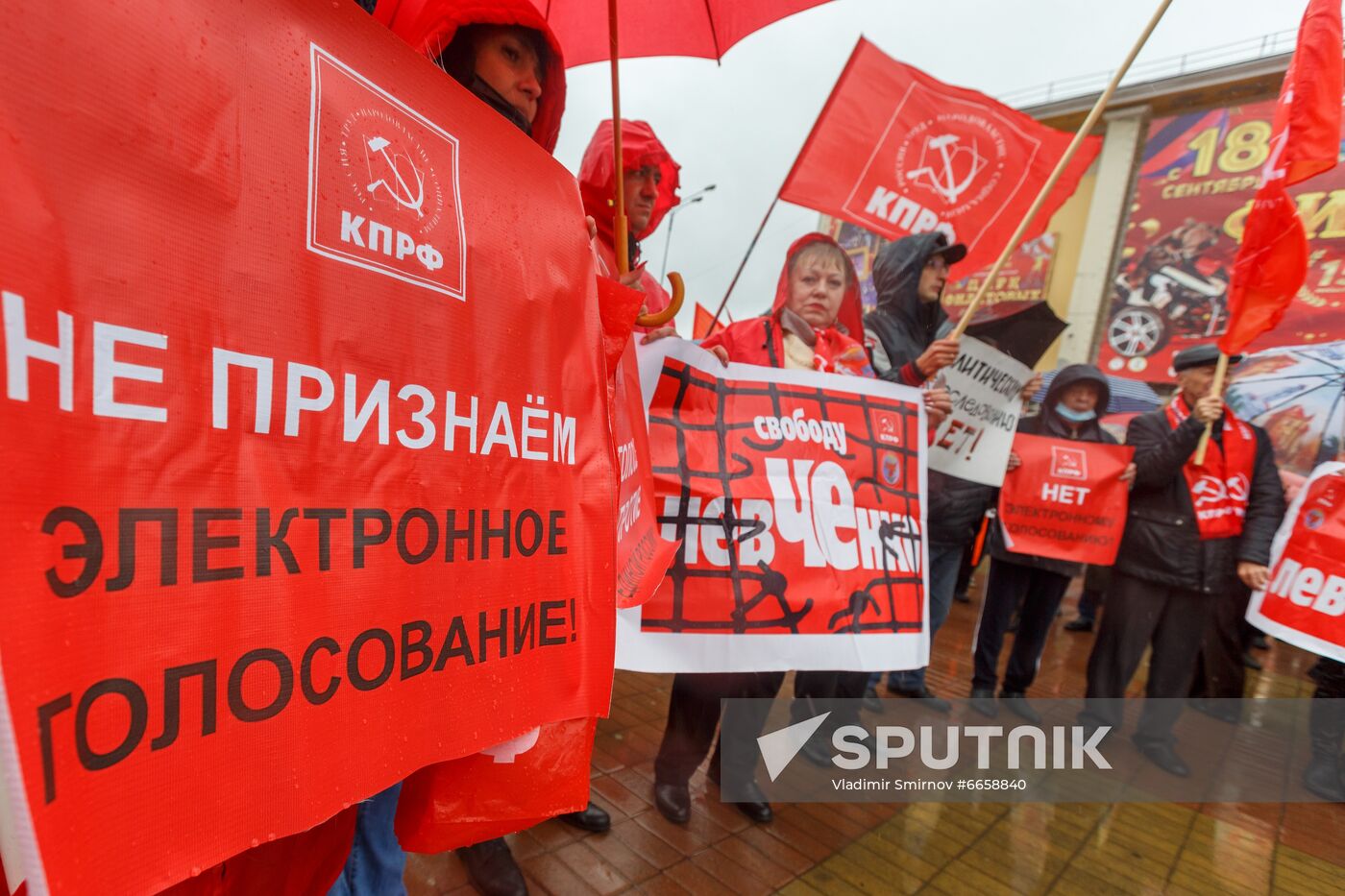 Russia Parliamentary Election Results Protest