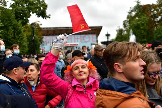 Russia Parliamentary Election Results Protest