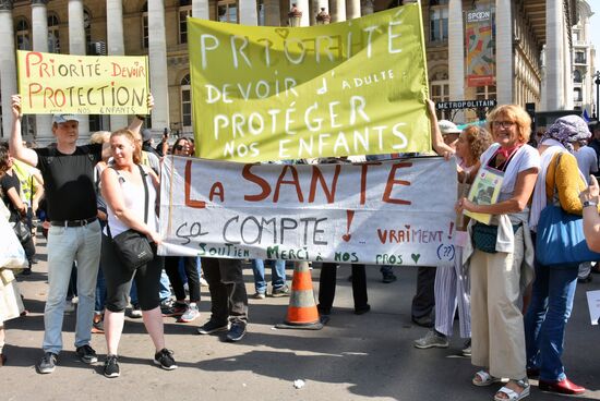 France Health Pass Protest