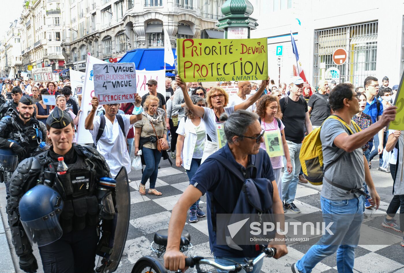 France Health Pass Protest