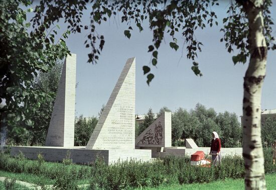 Memorial Victory Park in Staraya Russa
