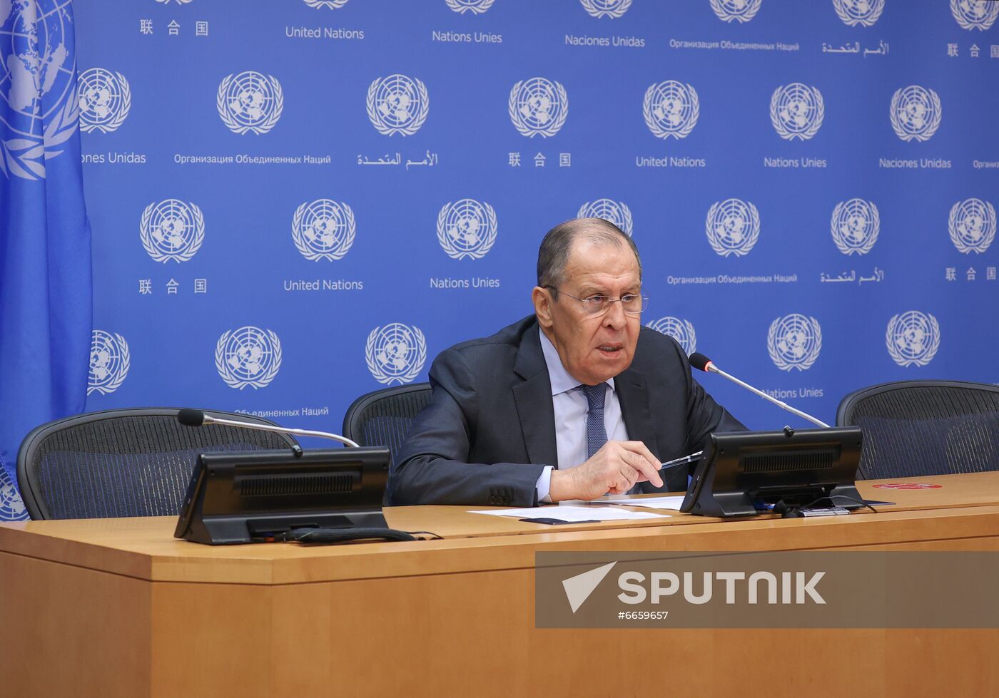 US UN Russia Lavrov News Conference