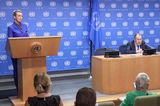 US UN Russia Lavrov News Conference
