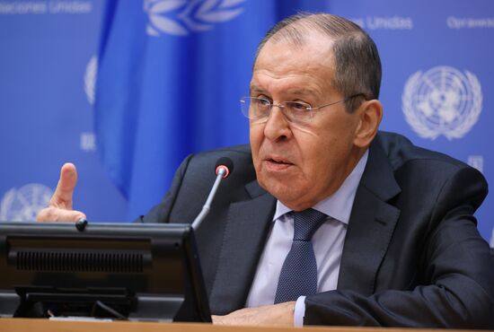 US UN Russia Lavrov News Conference