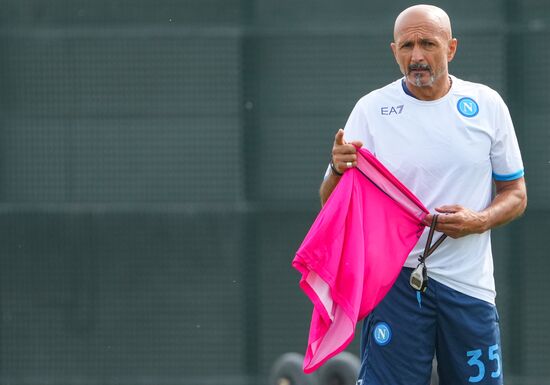 Italy Soccer Europa League Napoli Training