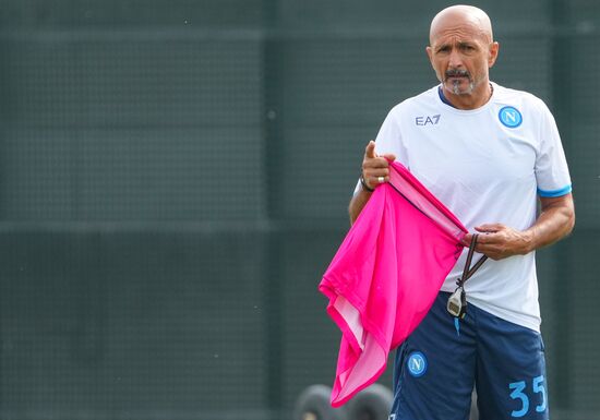 Italy Soccer Europa League Napoli Training