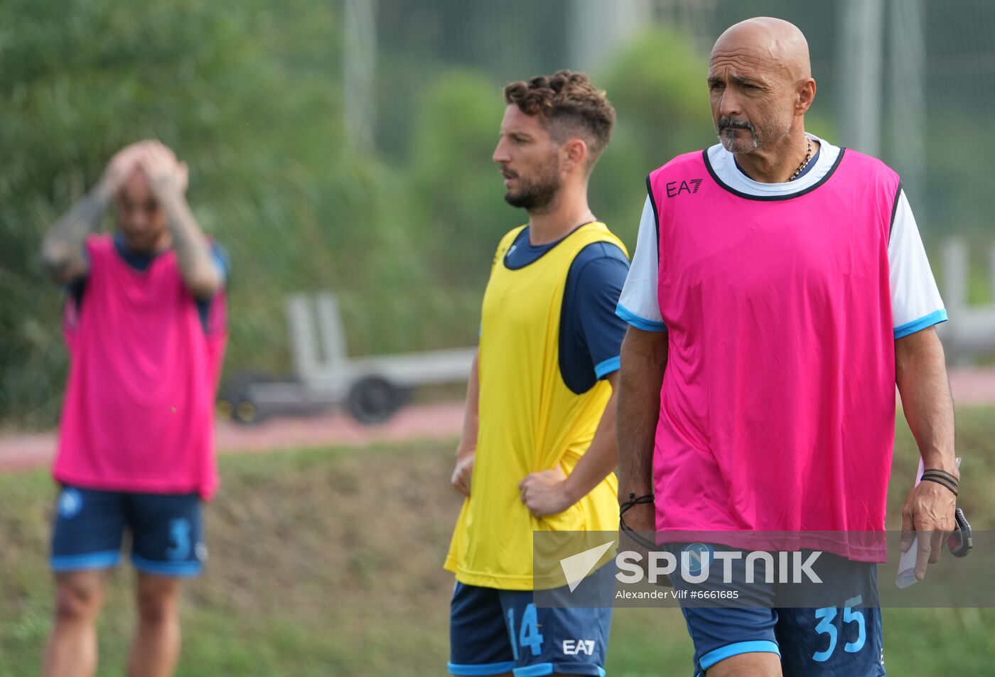 Italy Soccer Europa League Napoli Training
