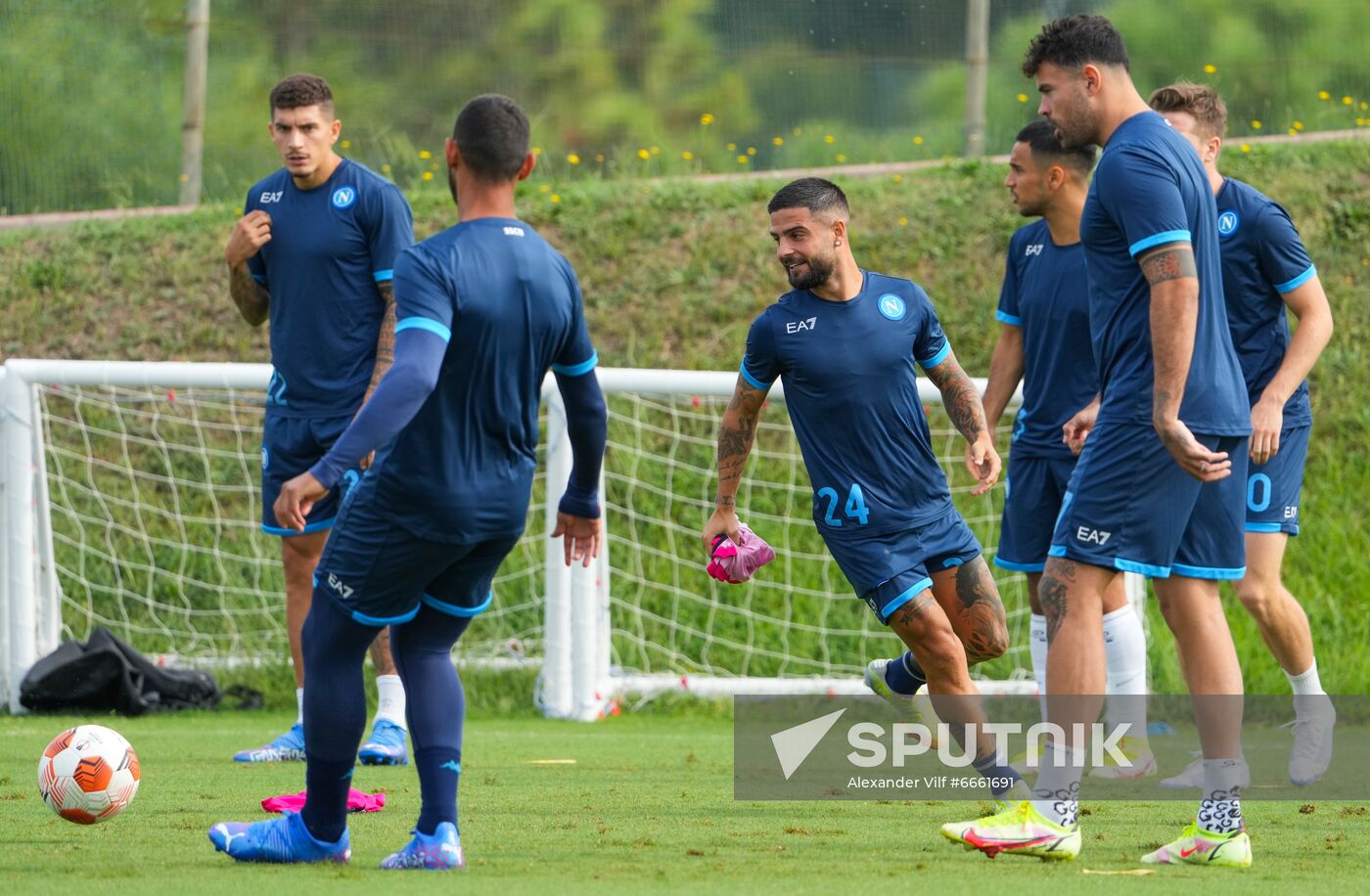 Italy Soccer Europa League Napoli Training