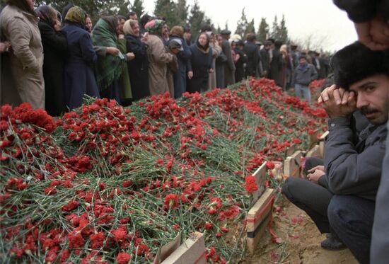 Armenian pogrom in Baku in 1990