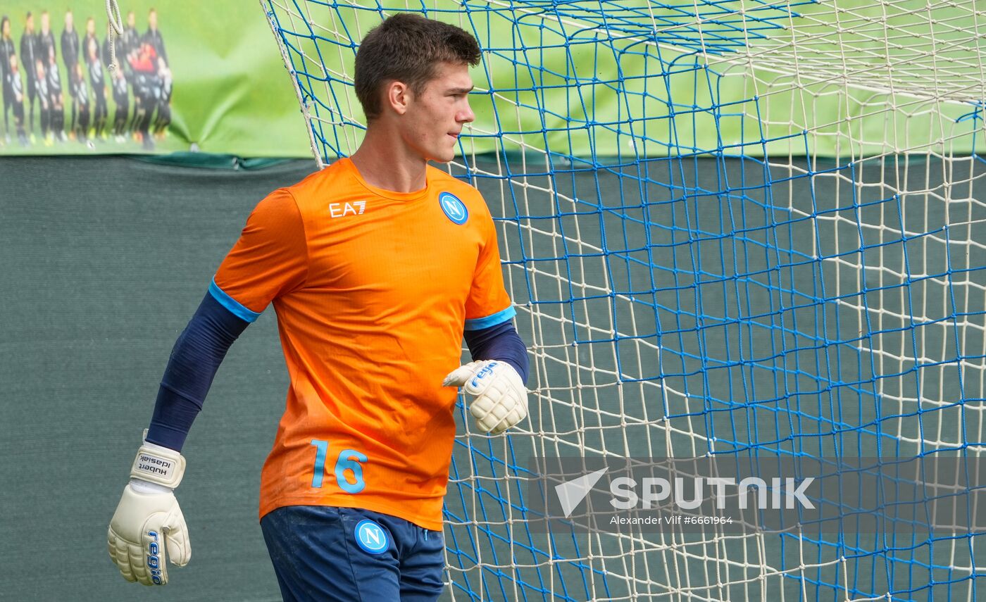 Italy Soccer Europa League Napoli Training