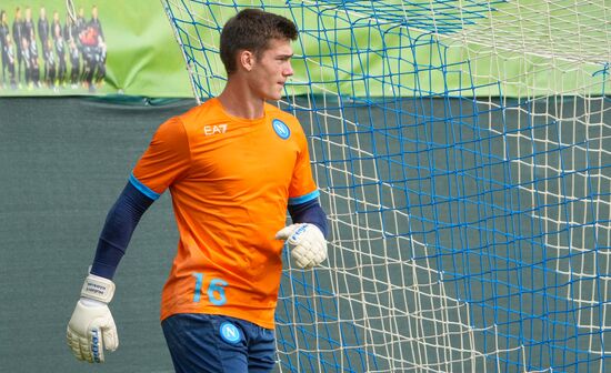 Italy Soccer Europa League Napoli Training