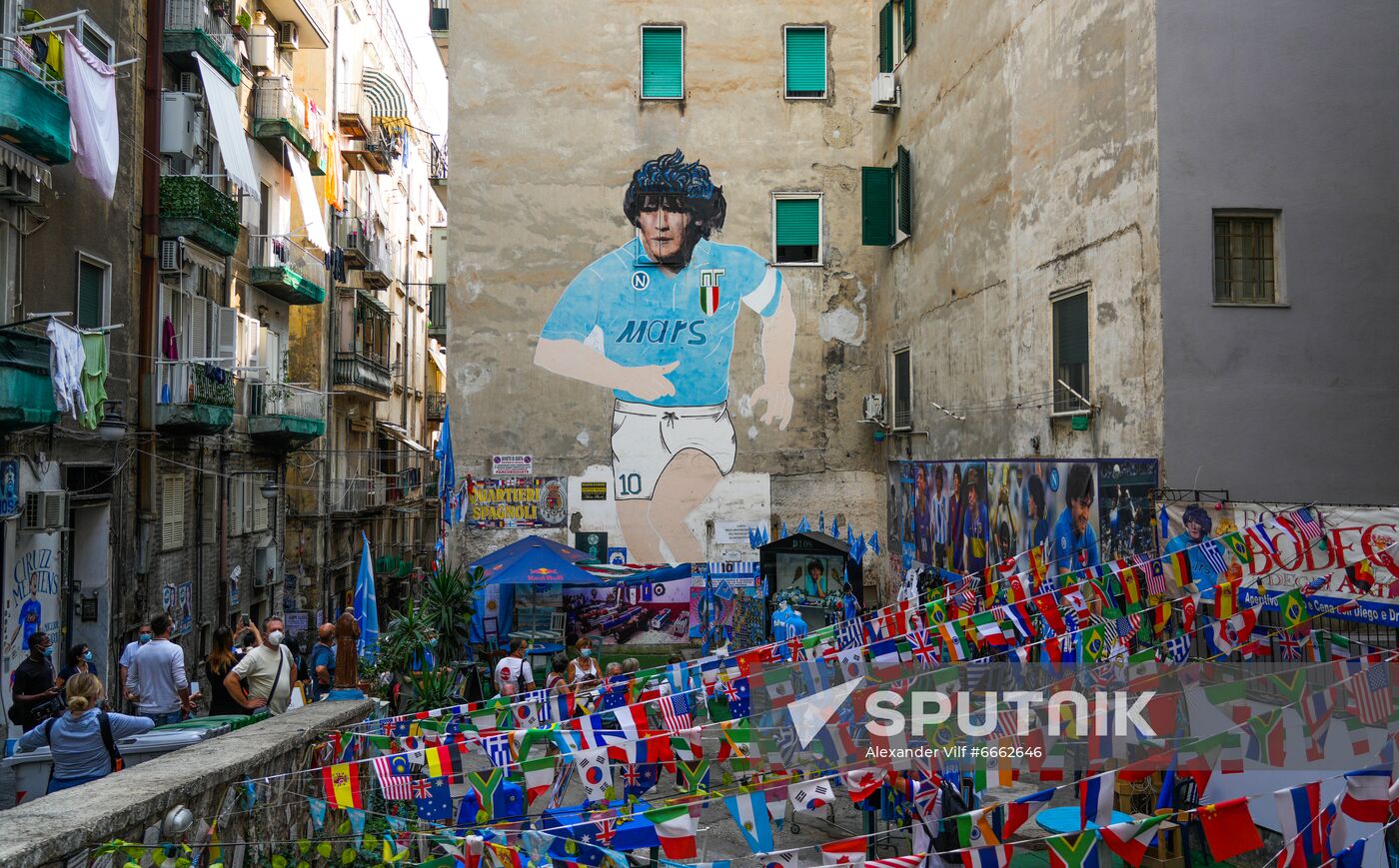 Italy Maradona Commemoration