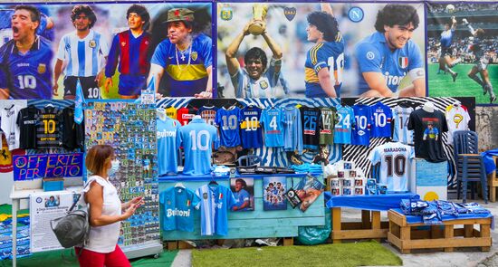 Italy Maradona Commemoration