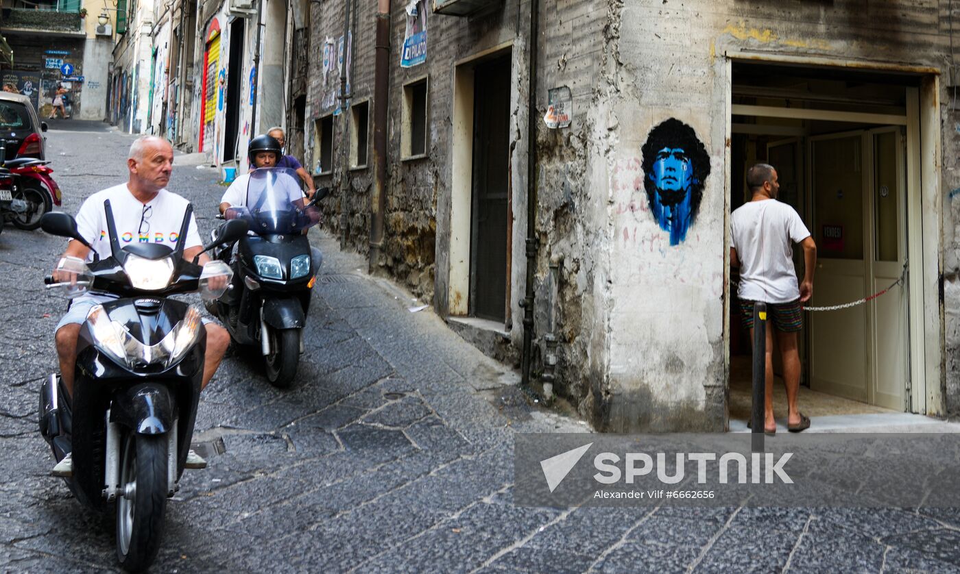 Italy Maradona Commemoration