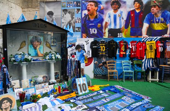 Italy Maradona Commemoration