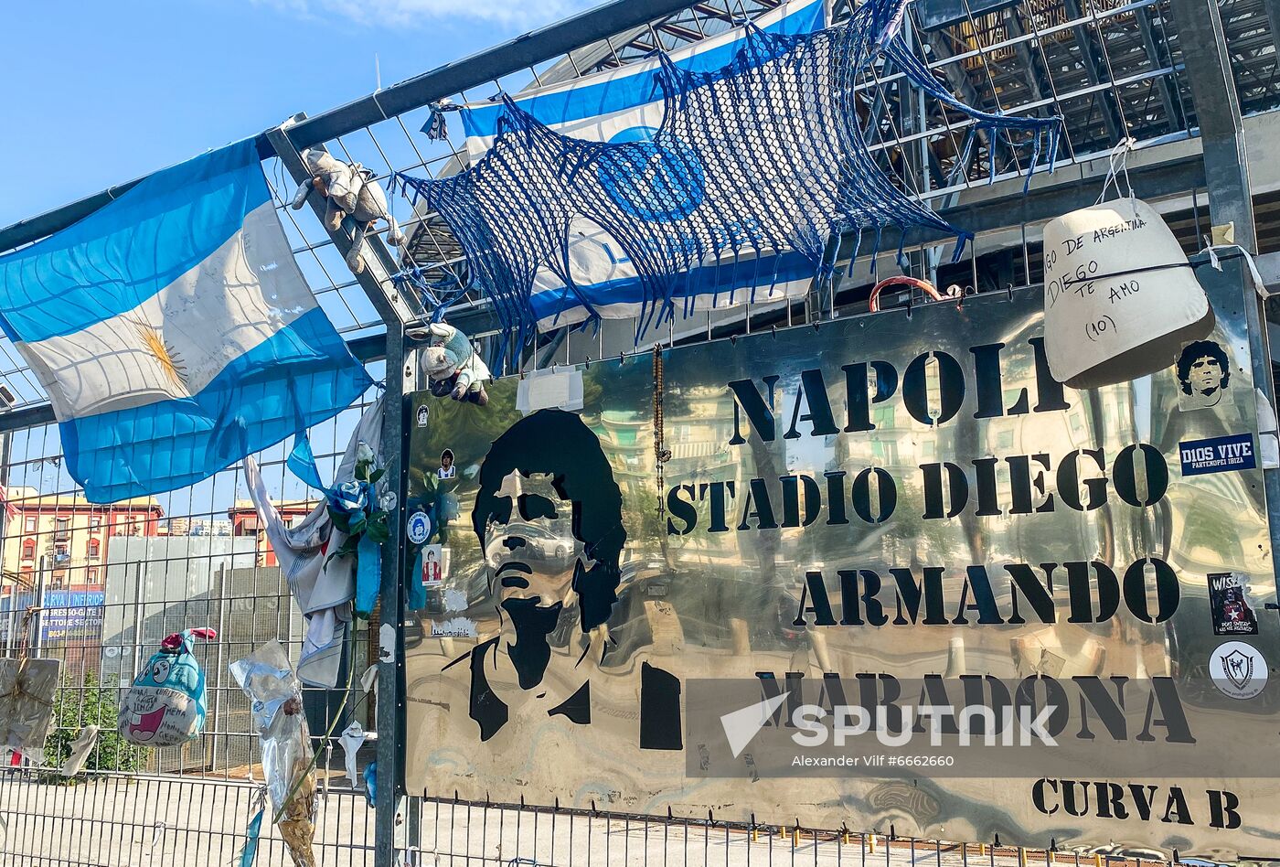 Italy Maradona Commemoration