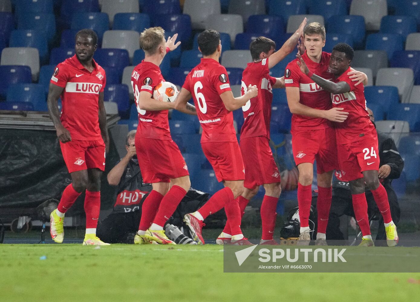 Italy Soccer Europa League Napoli - Spartak