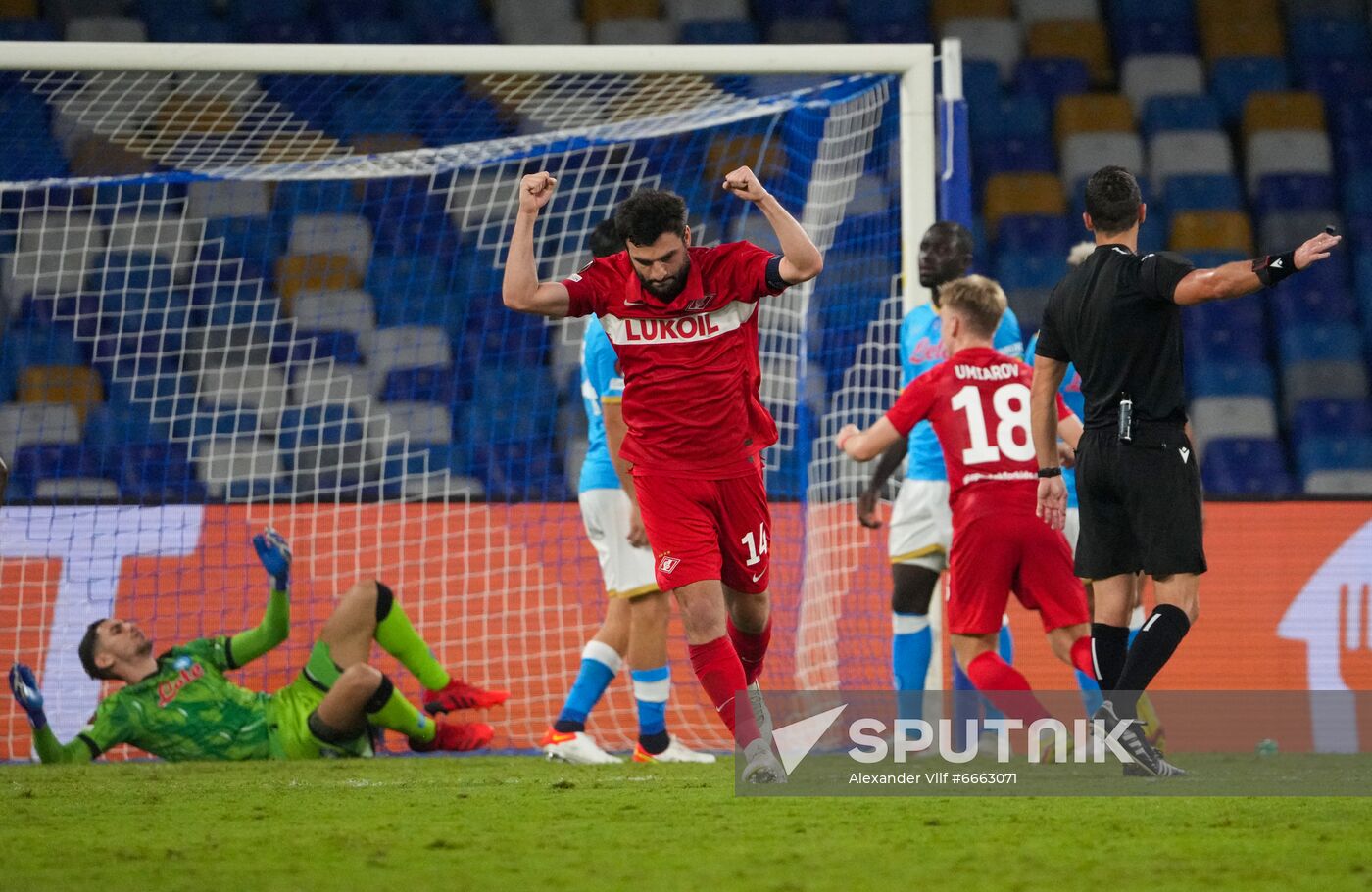 Italy Soccer Europa League Napoli - Spartak