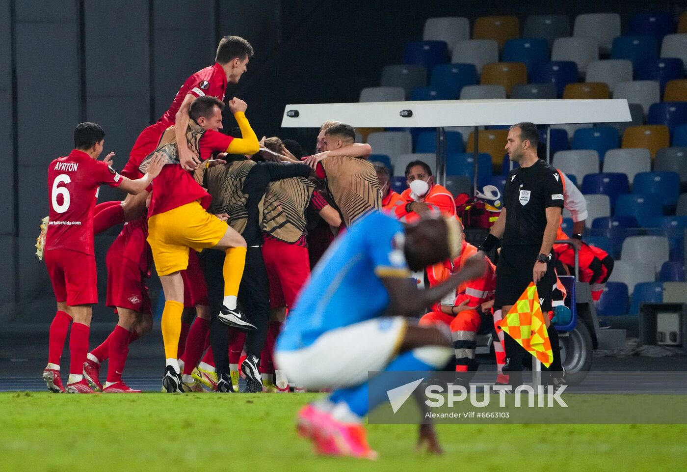 Italy Soccer Europa League Napoli - Spartak
