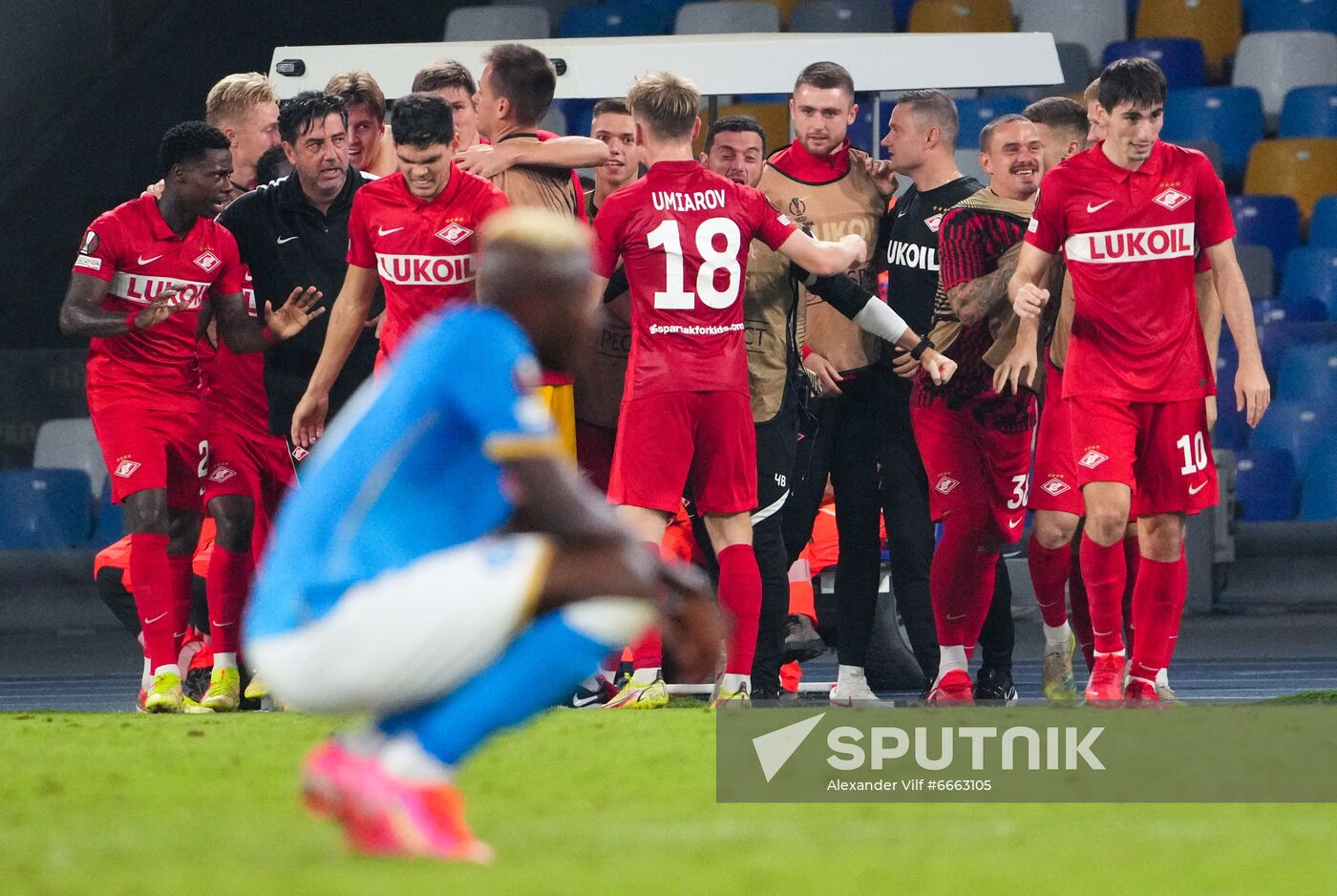 Italy Soccer Europa League Napoli - Spartak