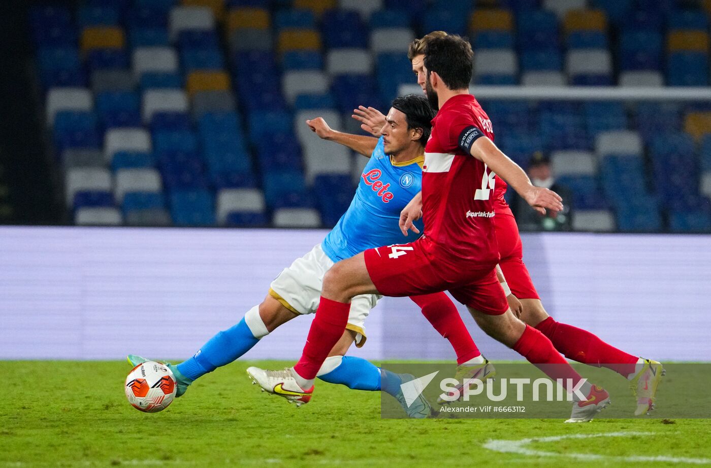 Italy Soccer Europa League Napoli - Spartak