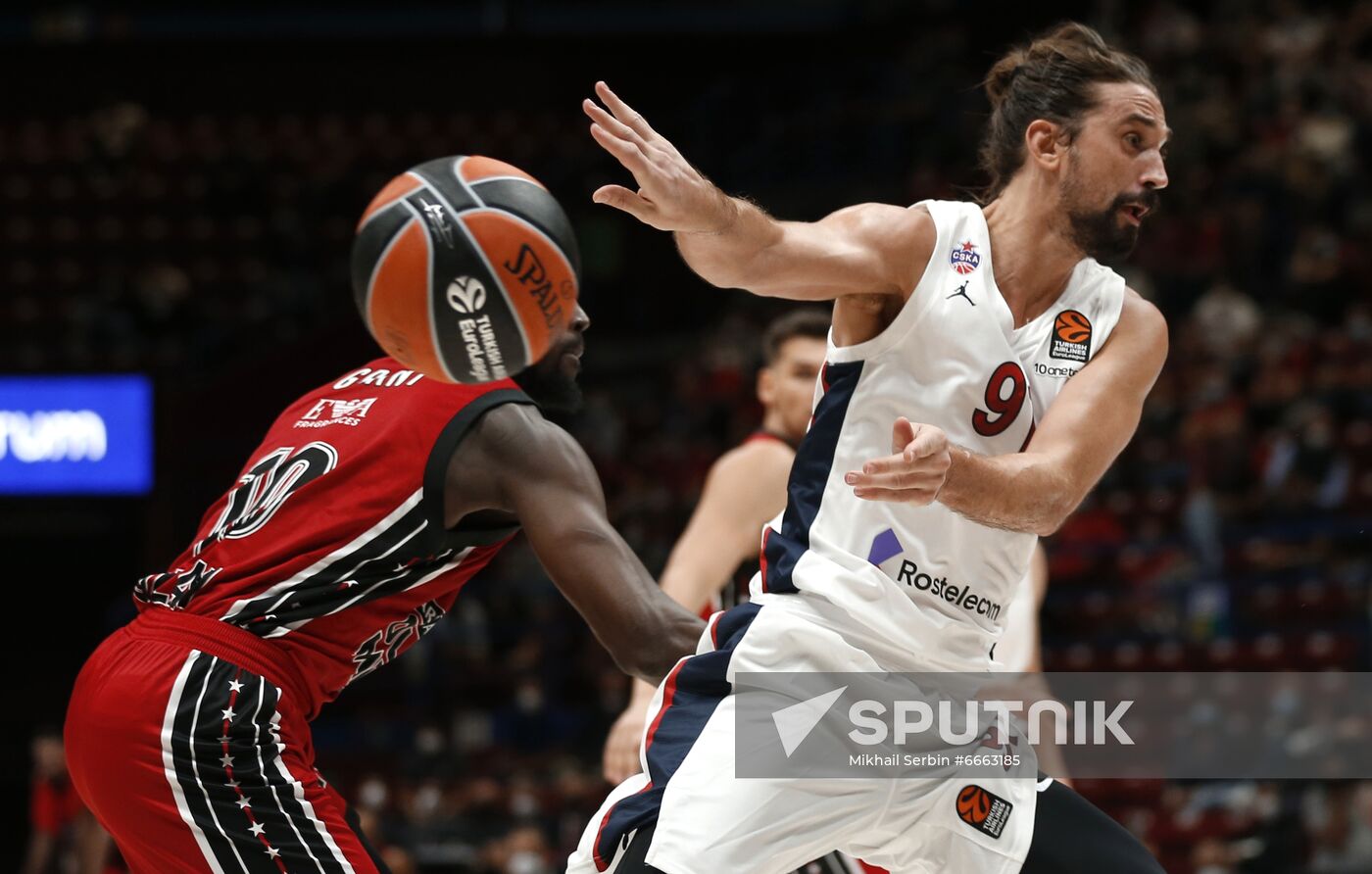 Italy Basketball Euroleague Olimpia - CSKA