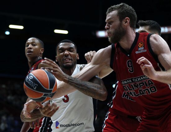 Italy Basketball Euroleague Olimpia - CSKA