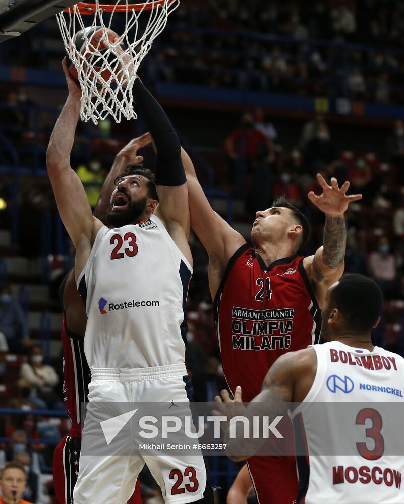 Italy Basketball Euroleague Olimpia - CSKA