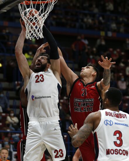 Italy Basketball Euroleague Olimpia - CSKA