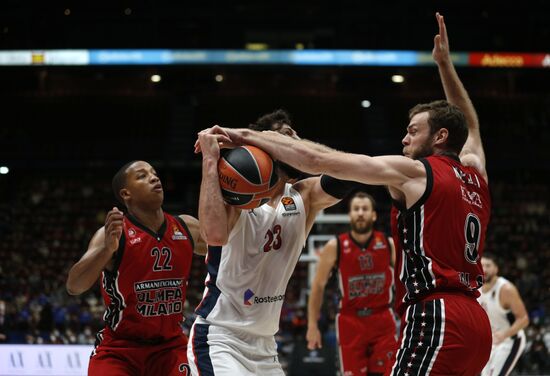 Italy Basketball Euroleague Olimpia - CSKA