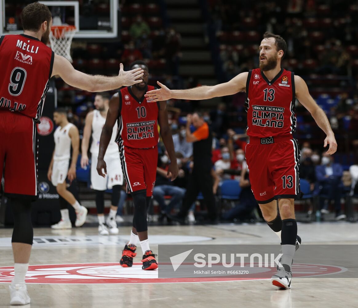 Italy Basketball Euroleague Olimpia - CSKA