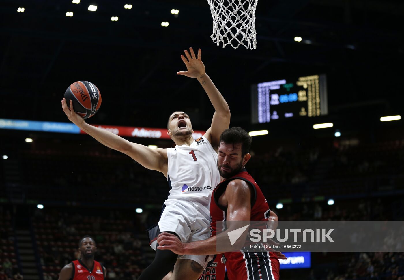 Italy Basketball Euroleague Olimpia - CSKA