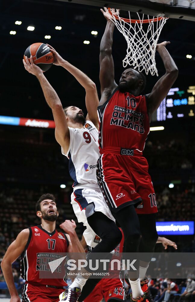Italy Basketball Euroleague Olimpia - CSKA