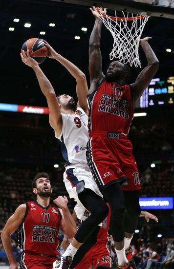 Italy Basketball Euroleague Olimpia - CSKA