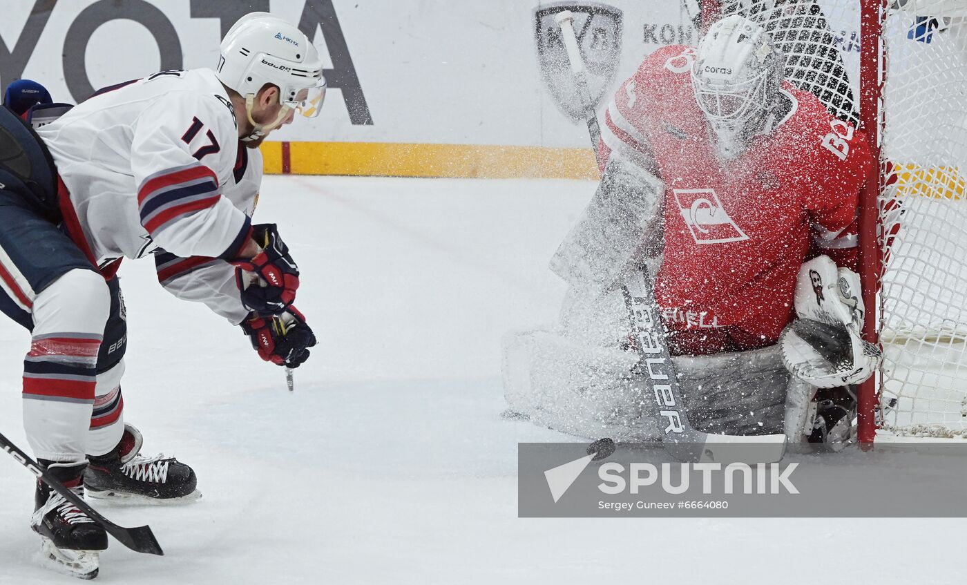 Russia Ice Hockey Kontinental League Spartak - Neftekhimik