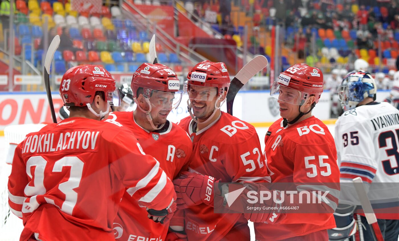 Russia Ice Hockey Kontinental League Spartak - Neftekhimik