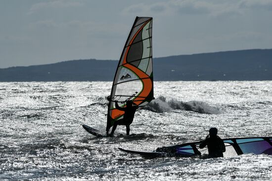 Russia Crimea Surfing