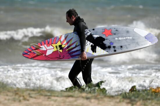 Russia Crimea Surfing